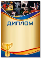 Диплом "Единоборства" - GR147