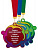 Медаль акриловая с лентой тканной - MK470_K