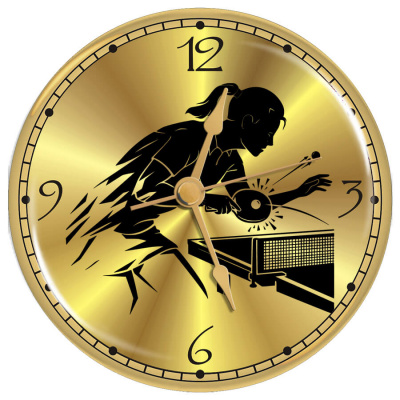 Часы-магнит "Настольный теннис" - SU112